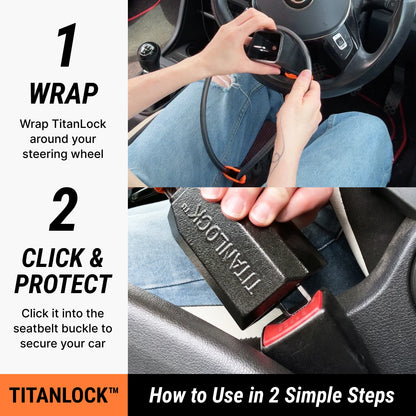 TitanLock™ Pro - Steering Wheel Lock