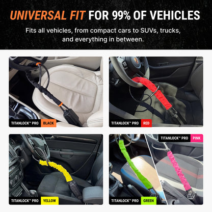 TitanLock™ Pro - Steering Wheel Lock